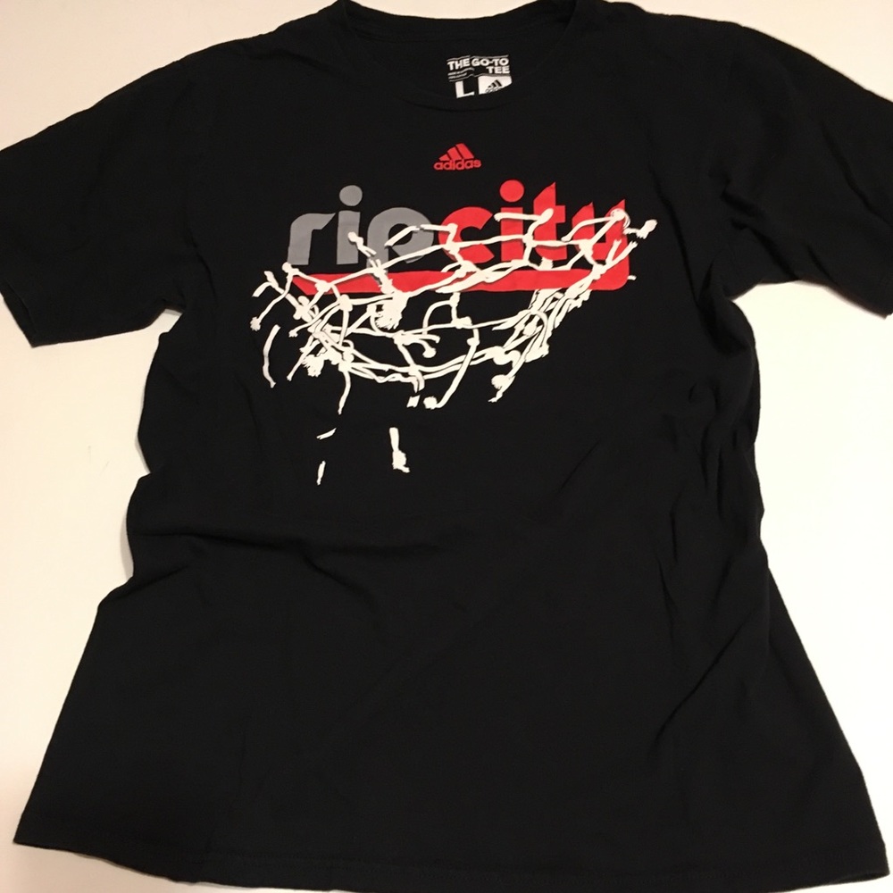Adidas Rip City Tee Shirt Portland Oregon Blazers
